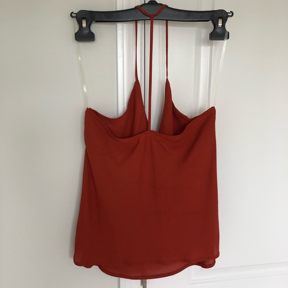 NWOT cute top in burnt orange size S - Picture 2 of 3